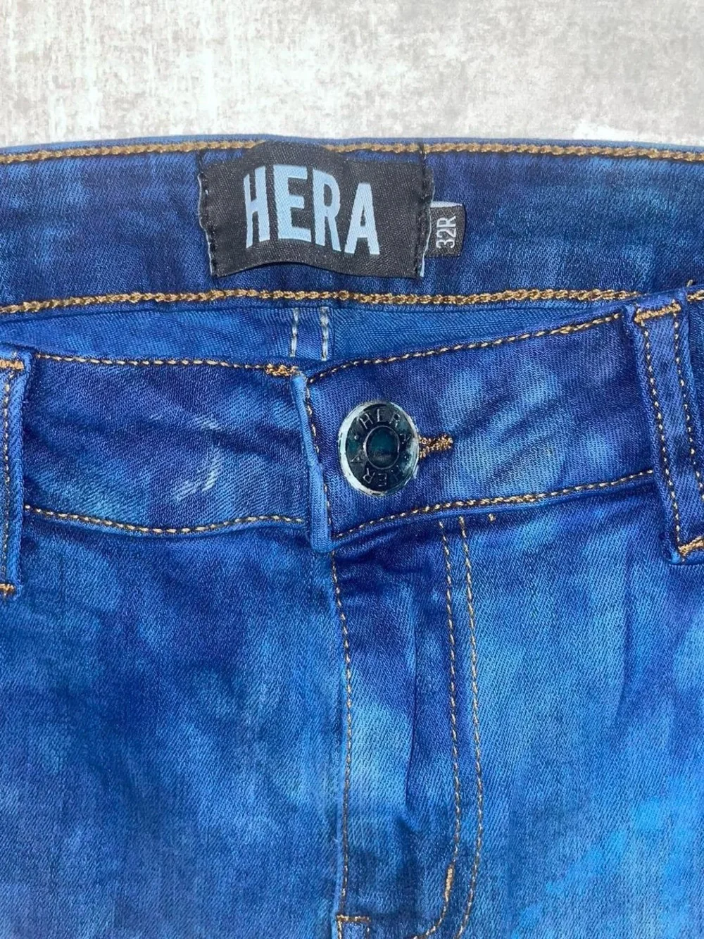 Hera Collection Blue Tie-Dye Skinny Jeans